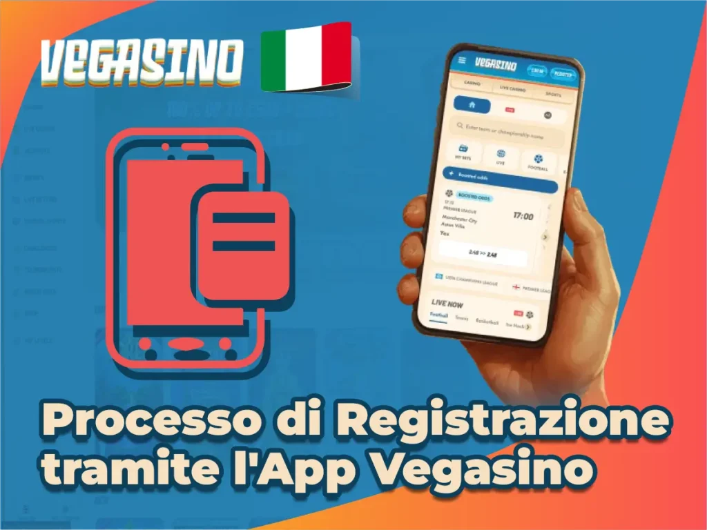 Processo di Registrazione tramite l'App Vegasino